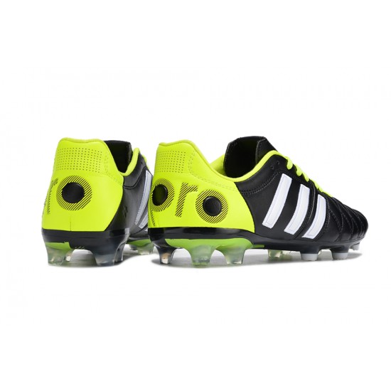 Cheap Adidas Adipure 11 PRO X PD25 TRX FG White/Black/Yellow/Green Soccer Shoes Sale