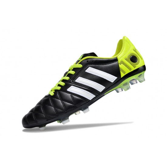 Cheap Adidas Adipure 11 PRO X PD25 TRX FG White/Black/Yellow/Green Soccer Shoes Sale