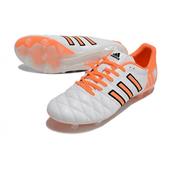 Cheap Adidas Adipure 11 PRO X PD25 TRX FG White/Orange/Black Soccer Shoes Sale