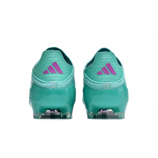 Cheap Adidas F50 FG Soccer Shoes Green Purple Sale