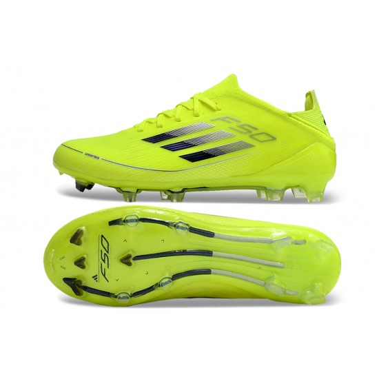 Cheap Adidas F50 FG Soccer Shoes Yellow Black Sale