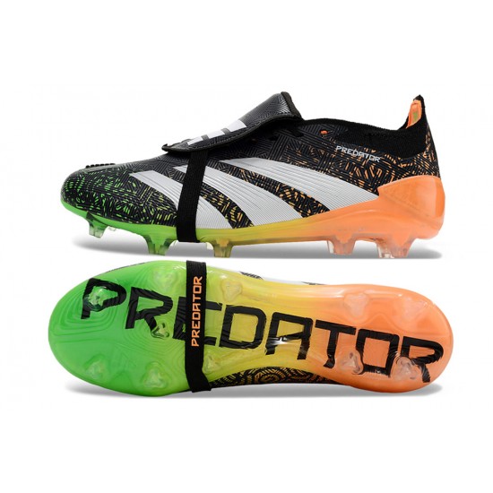 Cheap Adidas Predator Accuracy FG Boost Soccer Shoes Black Green White Orange Sale