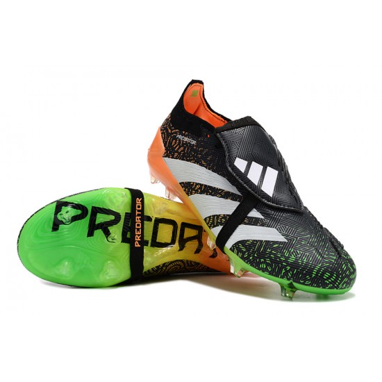 Cheap Adidas Predator Accuracy FG Boost Soccer Shoes Black Green White Orange Sale