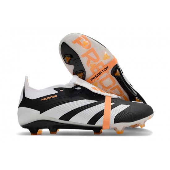 Cheap Adidas Predator Accuracy FG Boost Soccer Shoes Black White Orange Sale