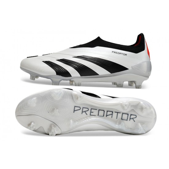 Cheap Adidas Predator Accuracy FG Boost Soccer Shoes Black White Red Sale