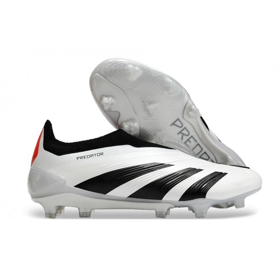 Cheap Adidas Predator Accuracy FG Boost Soccer Shoes Black White Red Sale