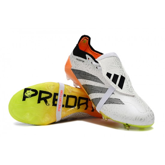 Cheap Adidas Predator Accuracy FG Boost Soccer Shoes Black White Yellow Sale