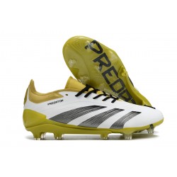 Adidas Predator Accuracy FG Boost Soccer Shoes Olive Black White 