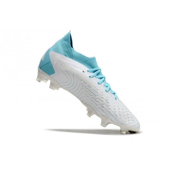 Cheap Adidas Predator Accuracy FG Boost Soccer Shoes White Ltblue Sale