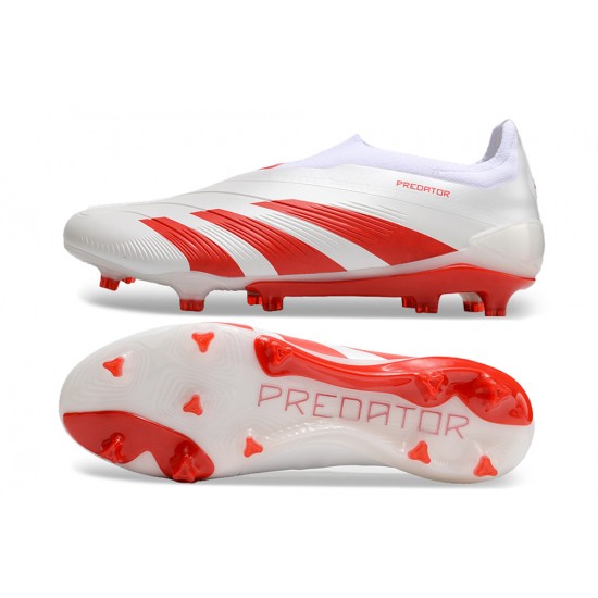 Cheap Adidas Predator Accuracy FG Boost Soccer Shoes White Red Sale