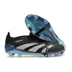 Adidas Predator Accuracy FG Low Soccer Shoes Black Silver Blue 