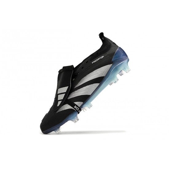 Cheap Adidas Predator Accuracy FG Low Soccer Shoes Black Silver Blue Sale