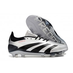 Adidas Predator Accuracy FG Low Soccer Shoes Black Silver 