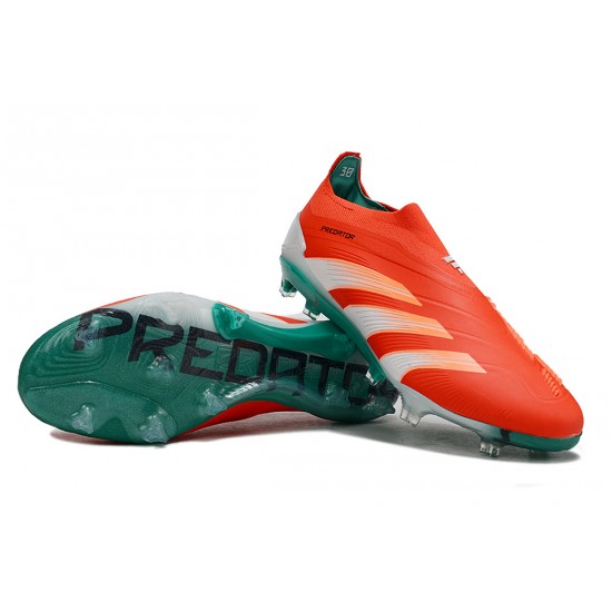 Cheap Adidas Predator Accuracy FG Low Soccer Shoes Green Orange Sale