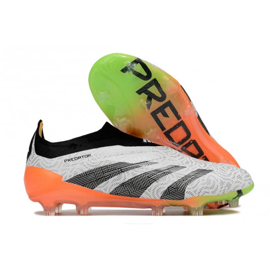 Cheap Adidas Predator Accuracy FG Low Soccer Shoes Orange Black Grey Sale