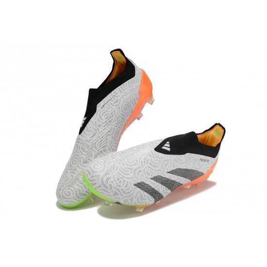 Cheap Adidas Predator Accuracy FG Low Soccer Shoes Orange Black Grey Sale