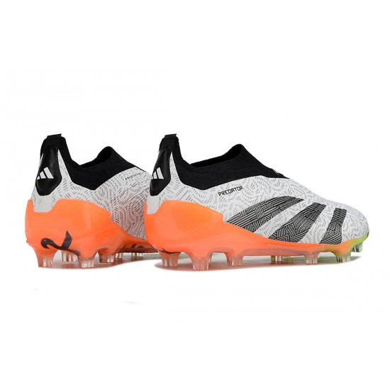 Cheap Adidas Predator Accuracy FG Low Soccer Shoes Orange Black Grey Sale