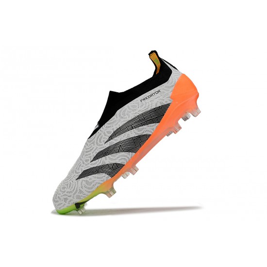 Cheap Adidas Predator Accuracy FG Low Soccer Shoes Orange Black Grey Sale