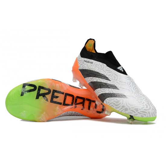 Cheap Adidas Predator Accuracy FG Low Soccer Shoes Orange Black Grey Sale