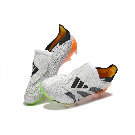 Cheap Adidas Predator Accuracy FG Low Soccer Shoes Orange White Black Sale