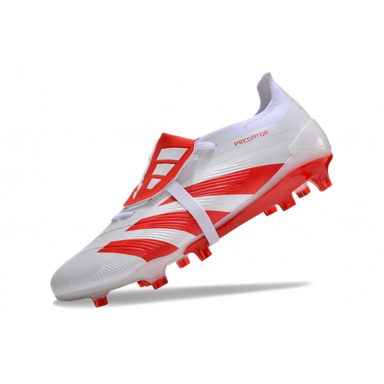 Cheap Adidas Predator Accuracy FG Low Soccer Shoes Red White Sale