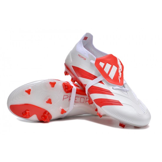 Cheap Adidas Predator Accuracy FG Low Soccer Shoes Red White Sale