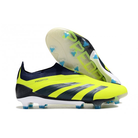 Cheap Adidas Predator Accuracy FG Low Soccer Shoes Yellow Blue Sale