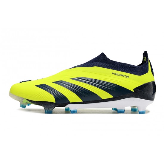 Cheap Adidas Predator Accuracy FG Low Soccer Shoes Yellow Blue Sale