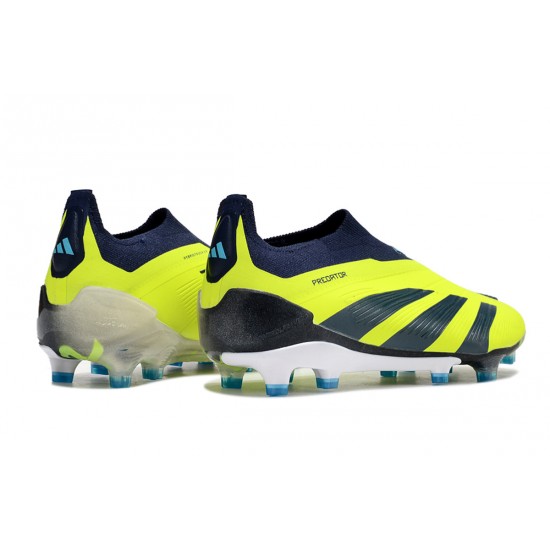 Cheap Adidas Predator Accuracy FG Low Soccer Shoes Yellow Blue Sale