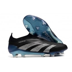 Adidas Predator Accuracy FG Soccer Shoes Black Blue Silver 