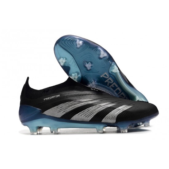 Cheap Adidas Predator Accuracy FG Soccer Shoes Black Blue Silver Sale