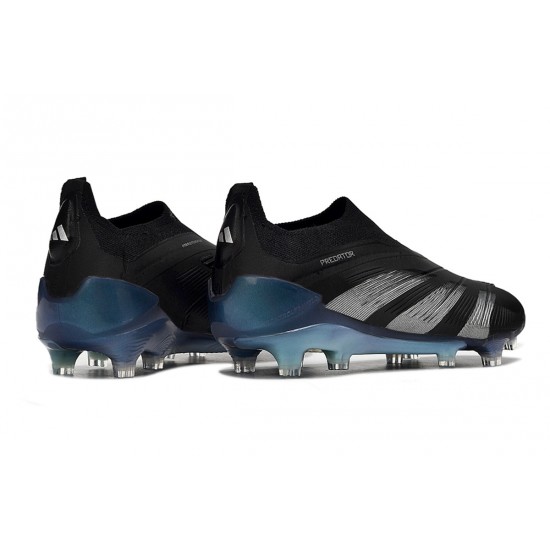 Cheap Adidas Predator Accuracy FG Soccer Shoes Black Blue Silver Sale