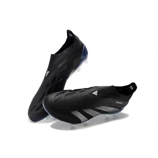 Cheap Adidas Predator Accuracy FG Soccer Shoes Black Blue Silver Sale