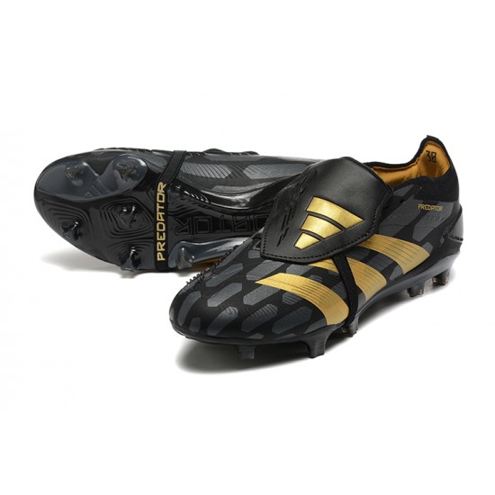 Cheap Adidas Predator Accuracy FG Soccer Shoes Black Gold Sale