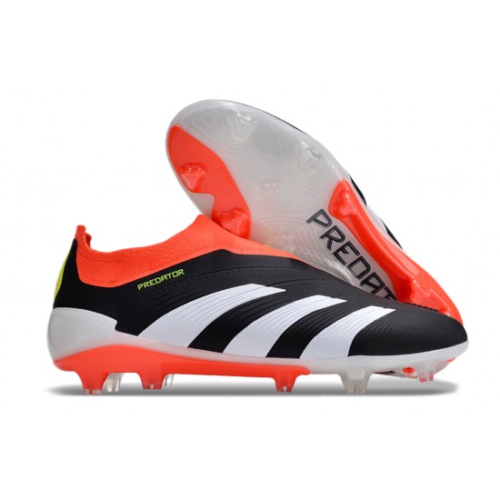 Cheap Adidas Predator Accuracy FG Soccer Shoes Black White Orange Sale