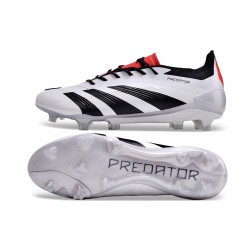 Adidas Predator Accuracy FG Soccer Shoes Black White Red 