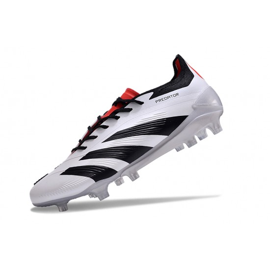 Cheap Adidas Predator Accuracy FG Soccer Shoes Black White Red Sale