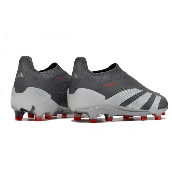 Cheap Adidas Predator Accuracy FG Soccer Shoes Grey Deep Grey Sale