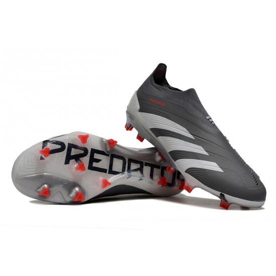 Cheap Adidas Predator Accuracy FG Soccer Shoes Grey Deep Grey Sale