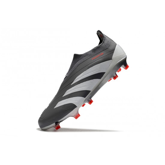 Cheap Adidas Predator Accuracy FG Soccer Shoes Grey Deep Grey Sale