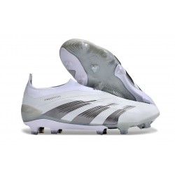 Adidas Predator Accuracy FG Soccer Shoes Grey White 