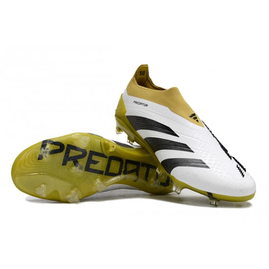 Cheap Adidas Predator Accuracy FG Soccer Shoes Olive White Black Sale