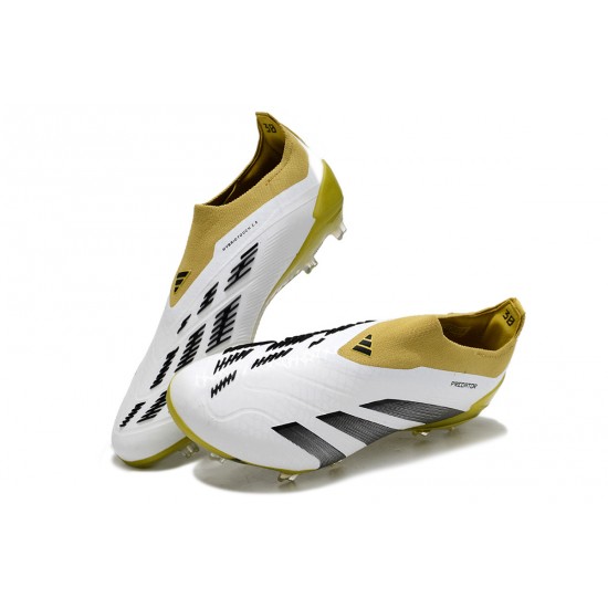 Cheap Adidas Predator Accuracy FG Soccer Shoes Olive White Black Sale