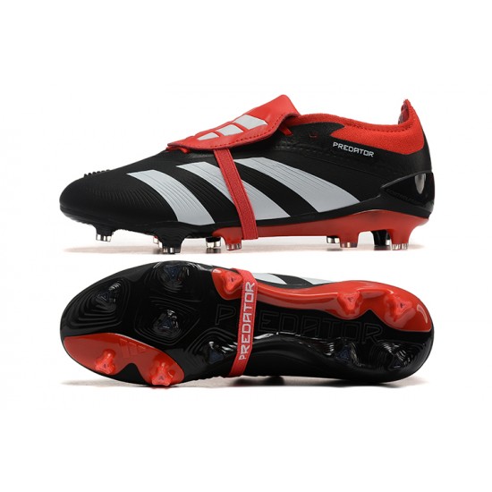 Cheap Adidas Predator Accuracy FG Soccer Shoes Red Black White Sale