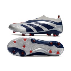 Adidas Predator Accuracy FG Soccer Shoes Silver Blue Red