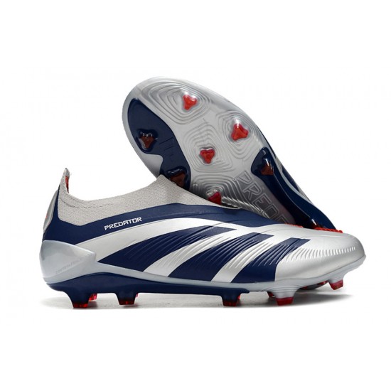 Cheap Adidas Predator Accuracy FG Soccer Shoes Silver Blue Red Sale