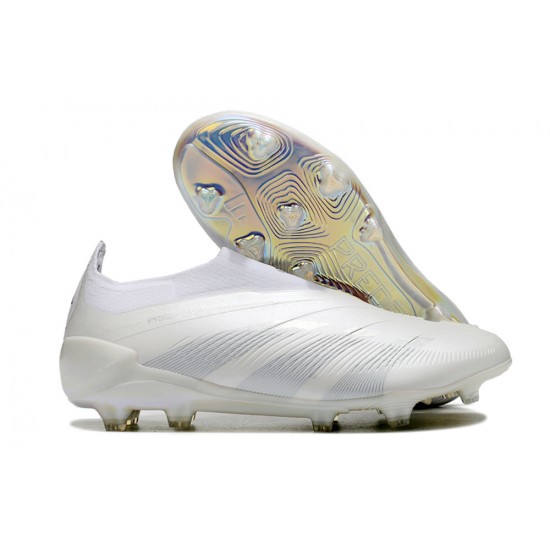 Cheap Adidas Predator Accuracy FG Soccer Shoes White Beige Sale