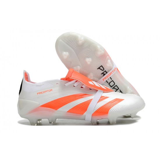 Cheap Adidas Predator Accuracy FG Soccer Shoes White Orange Sale