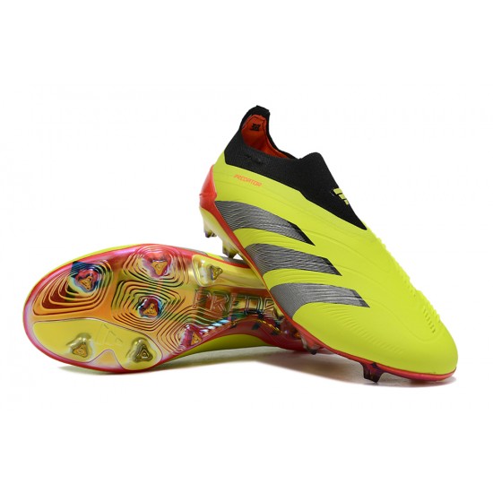 Cheap Adidas Predator Accuracy FG Soccer Shoes Yellow Black Red Sale