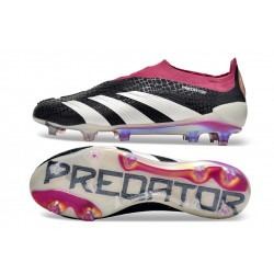 Adidas Predator Elite Laceless Boost FG Beige/Black Win-Red Low Soccer Shoes